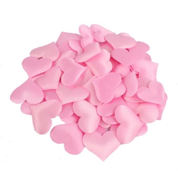 100 pezzi / pacco 3,5 cm forniture per matrimoni amore tiro a mano fiore decorazione della stanza nuziale simulazione petali finti (rosa)