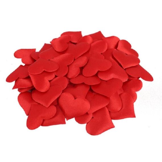 100 pezzi / pacco 3,5 cm forniture per matrimoni amore tiro a mano fiore decorazione della stanza nuziale simulazione petali finti (rosso)