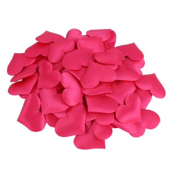 100 pezzi / pacco 3,5 cm forniture per matrimoni amore tiro a mano fiore decorazione della stanza nuziale simulazione petali finti (rosa rossa)
