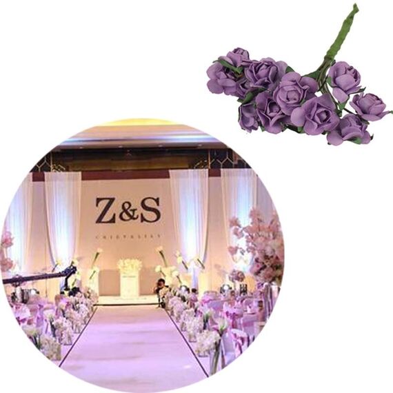 5 pezzi di plastica fatti a mano fai da te matrimonio schiuma fiore testa simulazione bouquet fiore stame (1-12 bastoncini)