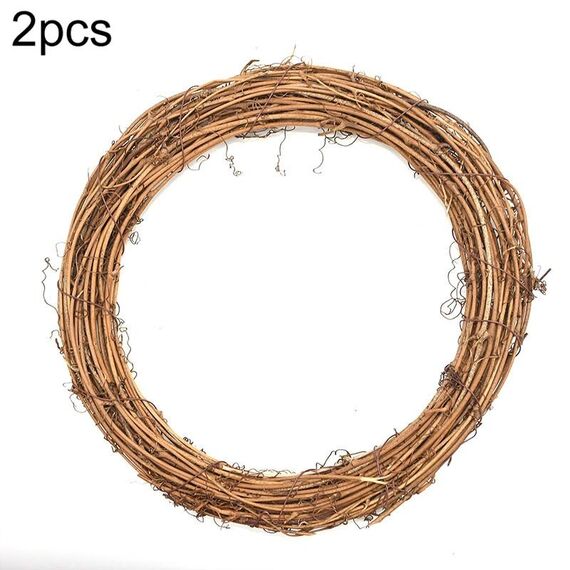 2 pezzi albero vite ghirlanda natalizia fai da te decorazione da giardino in rattan decorazione per finestre in rattan, dimensioni: 25 cm