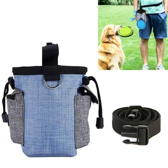Borsa da addestramento per cani Outing Food Snacks BAG BACCHETTO DOGGIO OUTTING ALIMENTAZIONE BAG BAG BAG BAG PER ALIMENTAZIONE PET, Specifica: Borsa a vita blu