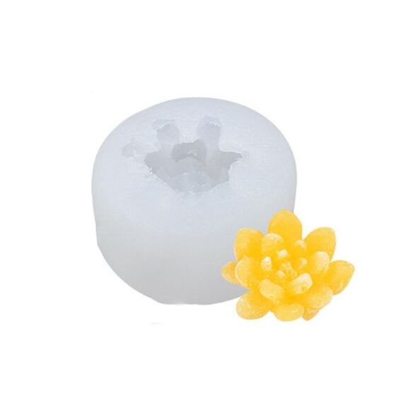 SX-ZW-139 Stampo in silicone per candela tridimensionale carnosa Stampo epossidico per aromaterapia sapone fatto a mano fai da te