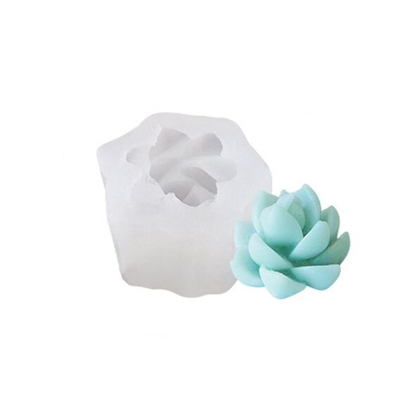 SX-ZW-190 Stampo in silicone per candela tridimensionale carnosa Stampo epossidico per aromaterapia sapone fatto a mano fai da te