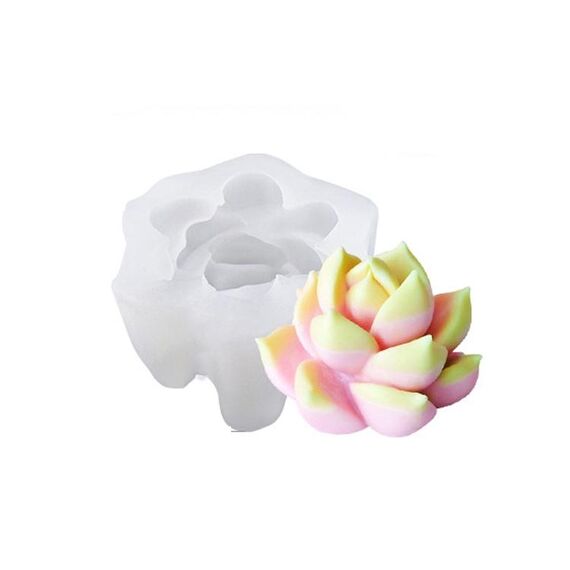 SX-ZW-192 Stampo in silicone per candela tridimensionale carnosa Stampo epossidico per aromaterapia sapone fatto a mano fai da te