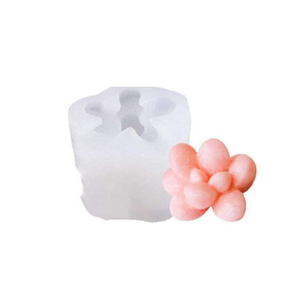 SX-ZW-193 Stampo in silicone per candela tridimensionale carnosa Stampo epossidico per aromaterapia sapone fatto a mano fai da te