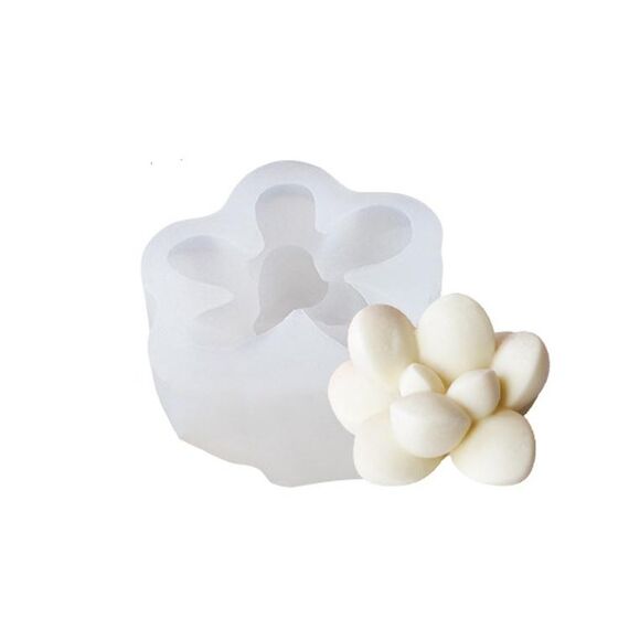 SX-ZW-194 Stampo in silicone per candela tridimensionale carnosa Stampo epossidico per aromaterapia sapone fatto a mano fai da te
