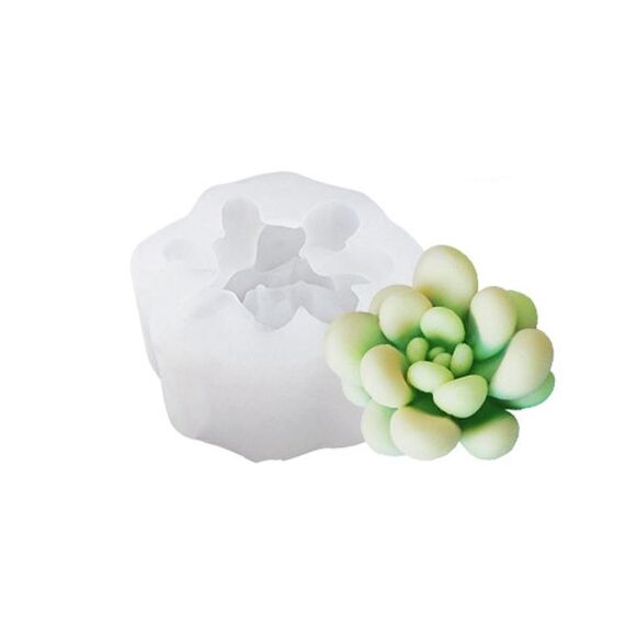 SX-ZW-199 Candela tridimensionale carnosa Stampo in silicone Stampo epossidico per aromaterapia sapone fatto a mano fai da te