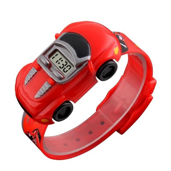 SKMEI 1241 Fashion Cute Cartoon Car Orologio digitale per bambini (rosso)