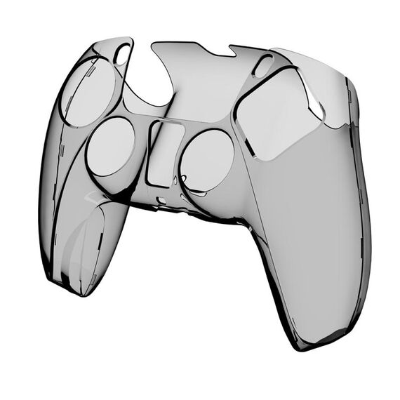 KJHPS5-002controller di giocoShell di cristalloWireless ControllerShelldella calotta di protezionedel PCtrasparentedi protezioneShell duro perPS5(trasparentegrigio)
