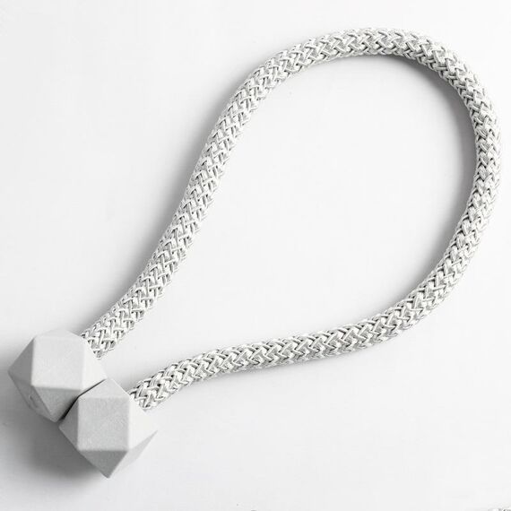 CK-17 4 PCS Magic Cube Semplice tenda con fibbia magnetica Cinghia per tenda di installazione gratuita (grigio argento)
