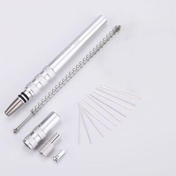 MM VWAN MAGGIO MAGGIO ACCESSIDENTI PER SCRIFTO SCRIFTO TRIMINAZIONE PENNA INCONDARE PENNA IN ACCIAIO INOSSIDABILE RAZOR (argento)