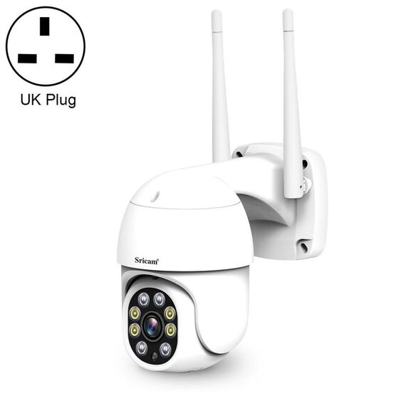 Sricam SP028 1080P HD Telecamera PTZ da esterno, supporto audio bidirezionale / rilevamento movimento / rilevamento umanoide / visione notturna a colori / scheda TF