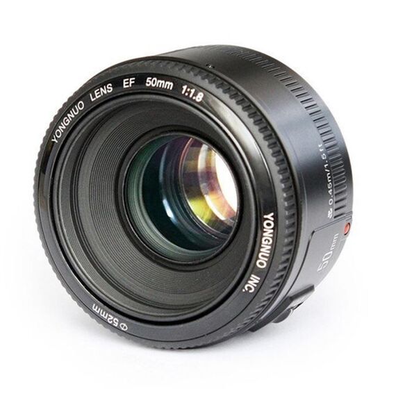 YONGNUO YN50MM F1.8C Obiettivo con messa a fuoco automatica per Canon EF Mount New Lens (Black)