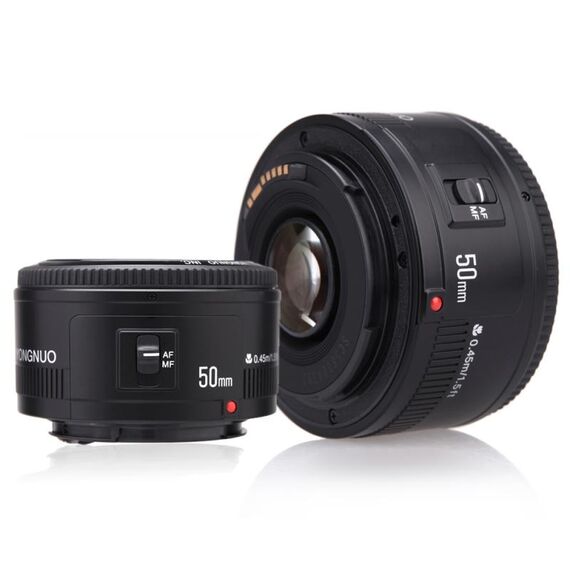 YONGNUO YN50MM F1.8C II F1.8 Obiettivo con messa a fuoco automatica per Canon EF Mount New Lens (Black)
