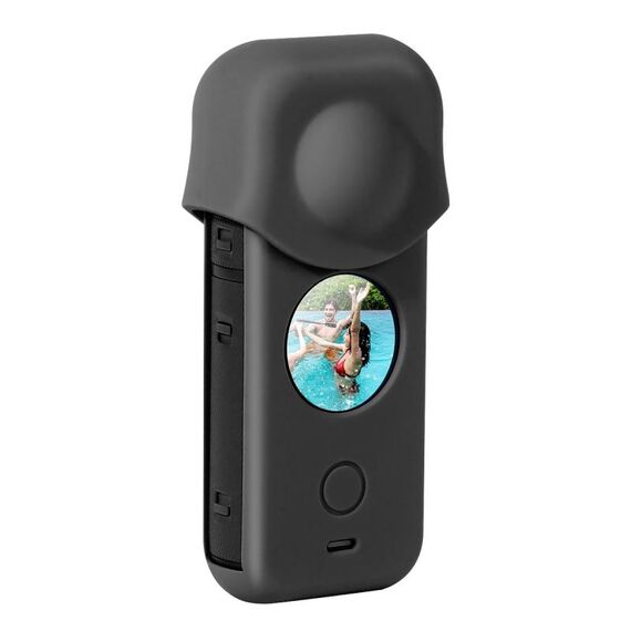 Custodia protettiva in silicone antipolvere per tutto il corpo per Insta360 ONE X2 (nera)