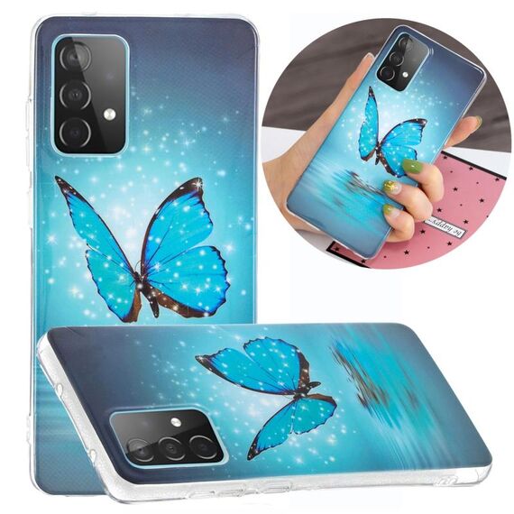 Per Samsung Galaxy A52 5G / 4G Caso di protezione del telefono cellulare TPU Luminoso (farfalla)