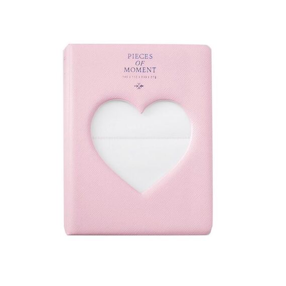 Cuore vuoto 64 tasche Photo Book Photo Book Nome Titolare della carta per Fujifilm Instax Mini 8 / 7s / 70/25 / 50s / 90 (rosa)