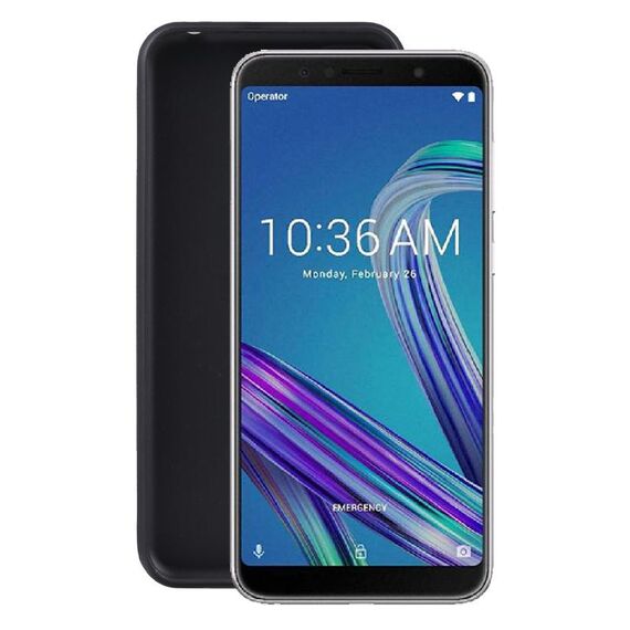 Cassa del telefono TPU per ASUS ZENFONE MAX PRO (M1) ZB601KL (pudding nera)