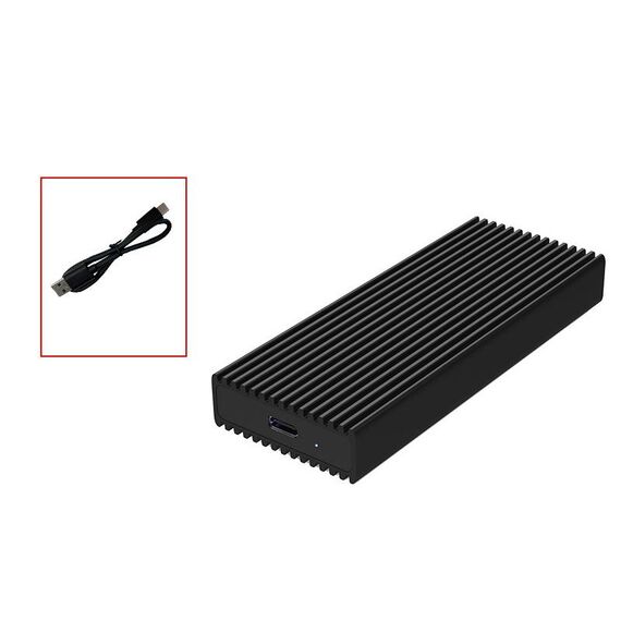 M.2 NVME / NGFF Mobile Disk Hard Disk Box Type-C3.1 Taccuino Scatola di guida a stato solido esterno, Stile: PC280K NVME Cavo singolo