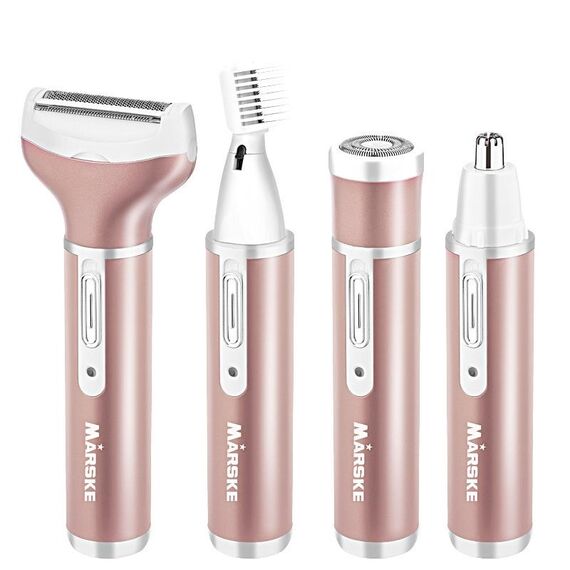 Dispositivo di depilazione elettrica di depilazione sicura di Marske per le donne (US Plug Rose Gold)
