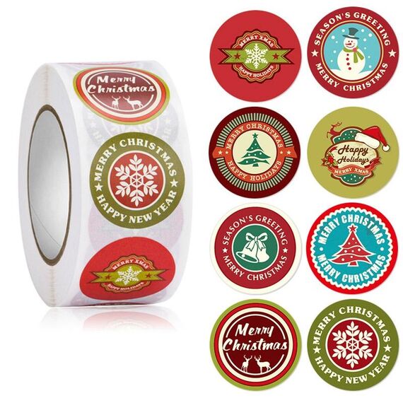 Adesivo sigillante per etichette decorative per regalo di Natale (HA048)