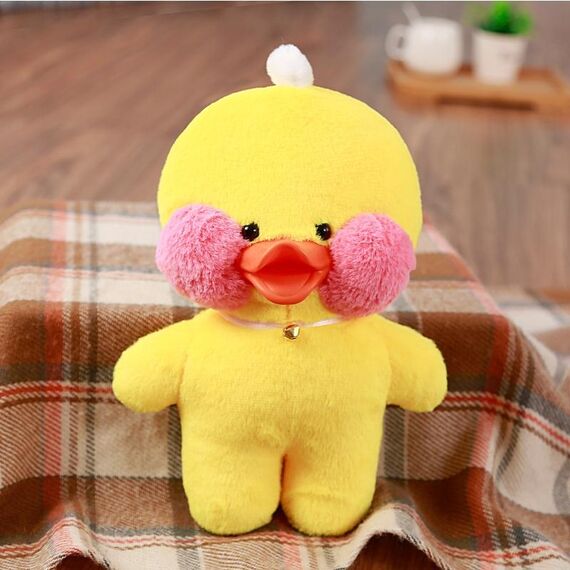 Giocattolo per bambini del giocattolo dell'anatra della peluche della piccola anatra gialla del fumetto dell'anatra dell'acido ialuronico, dimensioni: 35 * 10 * 10 cm