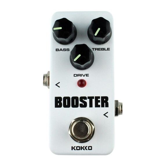KOKKO FBS2 Mini pedale effetto chitarra EQ Booster a 2 bande (bianco)