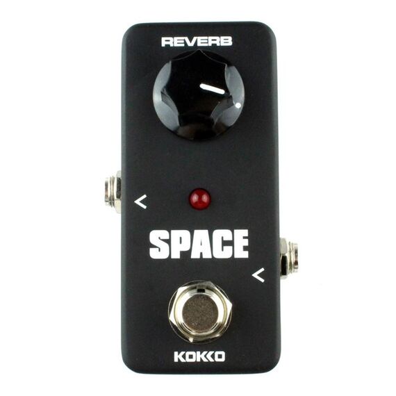 KOKKO FRB2 Mini chitarra elettrica suono riverbero monoblocco effetti spazio pedale (nero)
