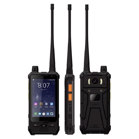 Uniwa P2 Walkie Talkie Robusto telefono, 3 GB + 32 GB, IP67 antiurto impermeabile antiurto antiurto, 4,0 pollici Android 8.1 Qualcomm Snapdragon SDM450 NORE OCTA fino a 1,8 GHz, rete: 4G, NFC, POC, SOS, OTG