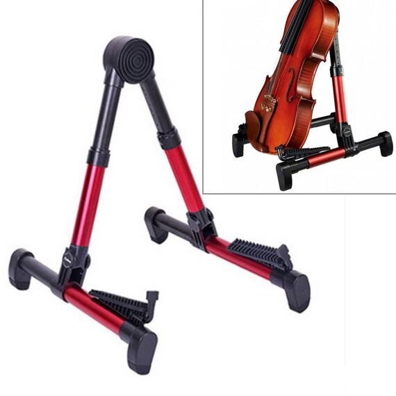 Supporto per strumento musicale con staffa per ukulele per violino verticale pieghevole semplice