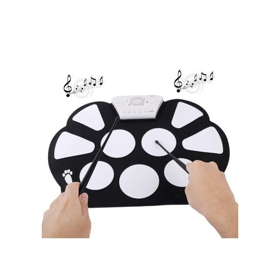 W758 USB 2.0 MIDI Soft Roll-up Drum Kit, dimensioni: 38,2 x 27,6 cm