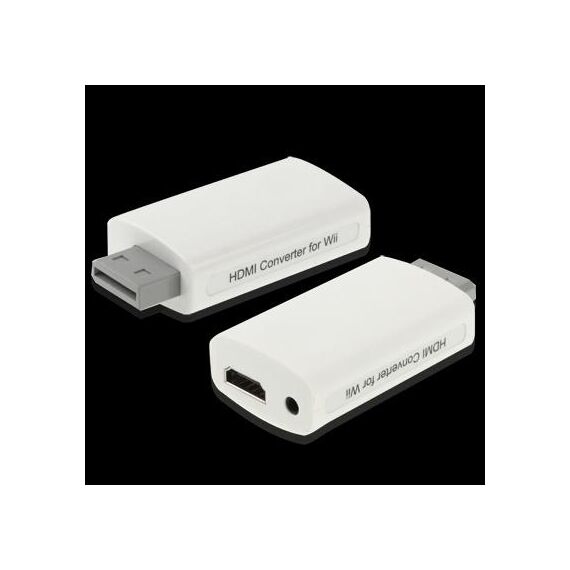 Convertitore HDMI Full HD 1080P per Wii, dimensioni: 73 x 37 x 20 mm (bianco)