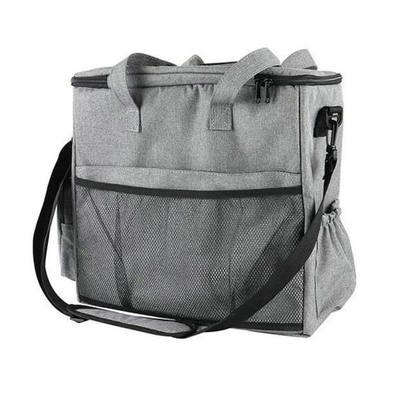 Viaggi portatile Esecuzione di forniture per animali domestici Borsa a spalla singola senza cani (grigio)