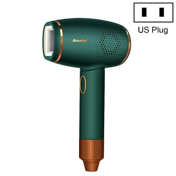 AIMANFUN Home IPL Laser Photon Ringiovanimento dei capelli Strumento di depilazione, Plug: US Plug (Greeno scuro)