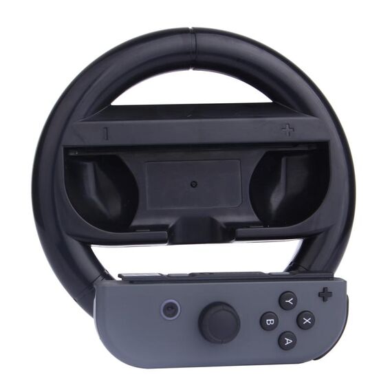 Per controller Joy-Con Nintendo Switch (non incluso) Volante da gioco rotondo (nero)