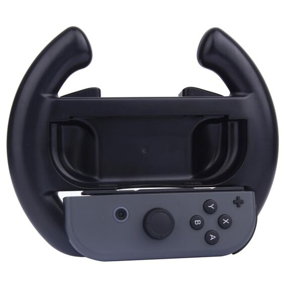 Per controller Joy-Con Nintendo Switch (non incluso) Volante da gioco semicerchio (nero)