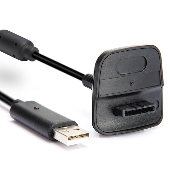 XBOX360 Cavo di ricarica per controller wireless da 1,5 m con magnetico per XBOX360 (nero)