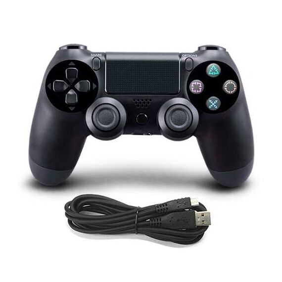 Controller di gioco cablato per Sony PS4 (nero)