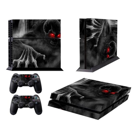 Dark Devil Pattern Fashion Color Pellicola protettiva adesiva per Sony PS4