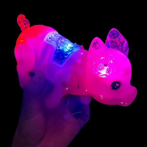 Giocattoli educativi per bambini con musica elettronica luminosa a LED, colore casuale