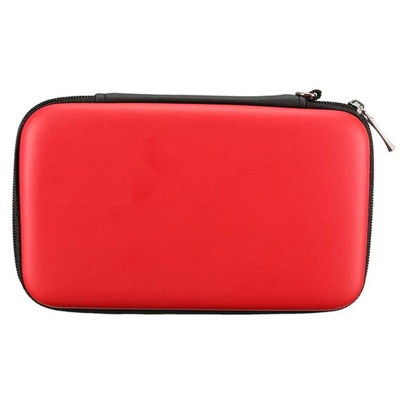 Custodia per il trasporto rigido EVA per il nuovo sacchetto della borsa della manica della pelle di 3DS XL LL (rosso)