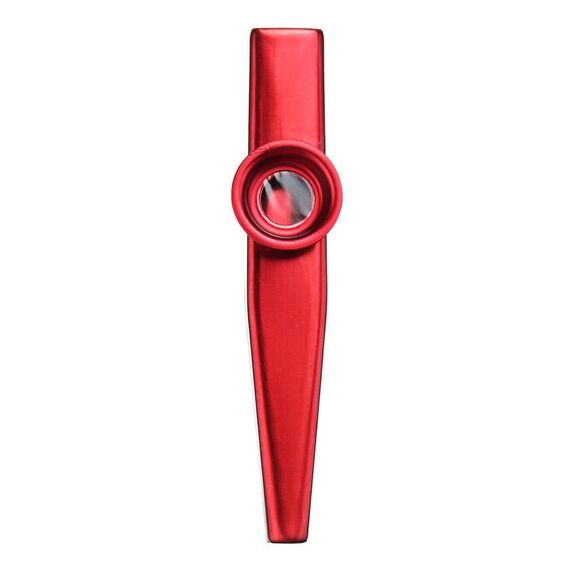 Strumento di accompagnamento per bambini Kazoo in metallo da 10 pezzi (rosso)