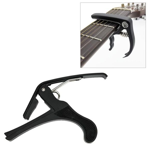 Plastic Guitar Capo per Accessori per strumenti musicali elettrici Acoustic Classic Acoustic Classic Classic (Black)