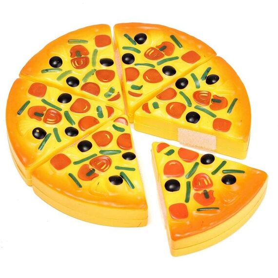3 pezzi per bambini cucina pizza party fast food fette taglio finta di giocare cibo giocattolo