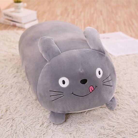 New Soft Animal Cartoon Cuscino Cuscino Cute Fat Dog Cat Totoro Pinguino Pig Frog Peluche 90cm