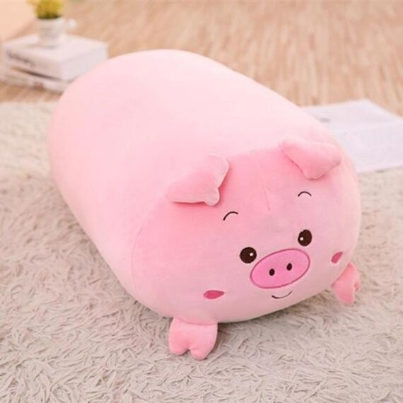 Nuovo morbido cuscino animale cartone animato cuscino carino grasso cane gatto totoro pinguino maiale rana peluche 90 cm (maiale)