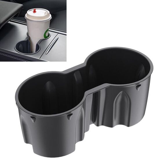 SHUNWEI SD-1054 Portabicchieri per auto per Tesla Modello 3 / Y 2021-2022 (Nero)