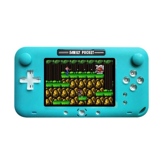 RS-52FC PSP 4.0 pollici Pocket Console lettore di gioco portatile, supporto 208 giochi classici NES (blu)
