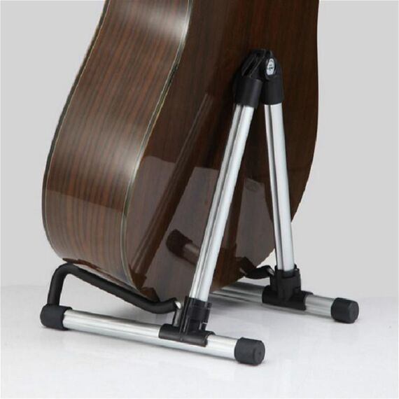 Supporto per chitarra portatile universale in lega di alluminio pieghevole SK20 argento